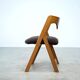 Set of five Italian dining chairs in the manner of Willy Rizzo