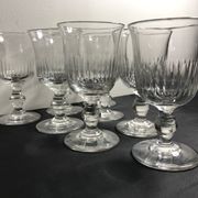 8 verres taillés Louis Philippe