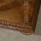 Small Solid Walnut Coffee Table, Louis-Philippe Style – Late 19th Century