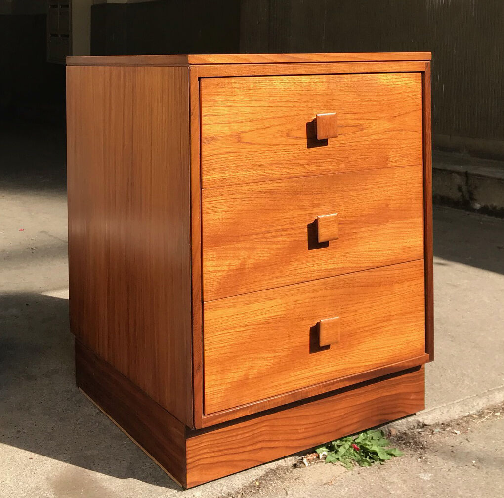 Pair of teak dressers from the 1970s