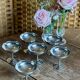 Set of 6 vintage stainless steel dessert bowls