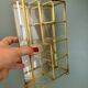 Vitrine vintage en verre et laiton