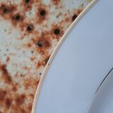 10 white flat plates Limoges