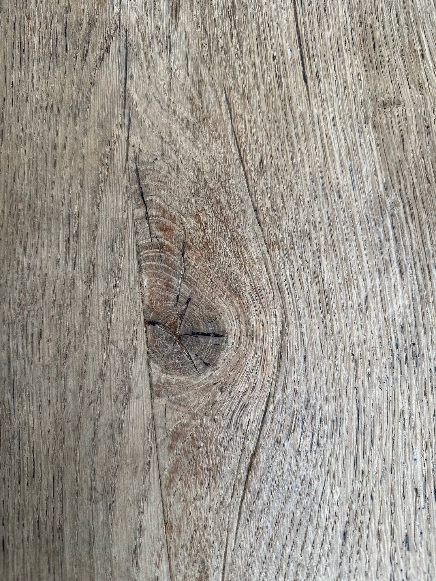 Pair of solid oak farm benches