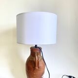 1900 jug lamp, cotton shade