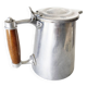 COFFEE POT in Aluminum and wood from the 1950s French Navy