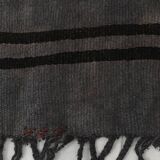 2x8 Green & Black One-of-a-Kind Vintage Kilim Runner, 67x247 Cm