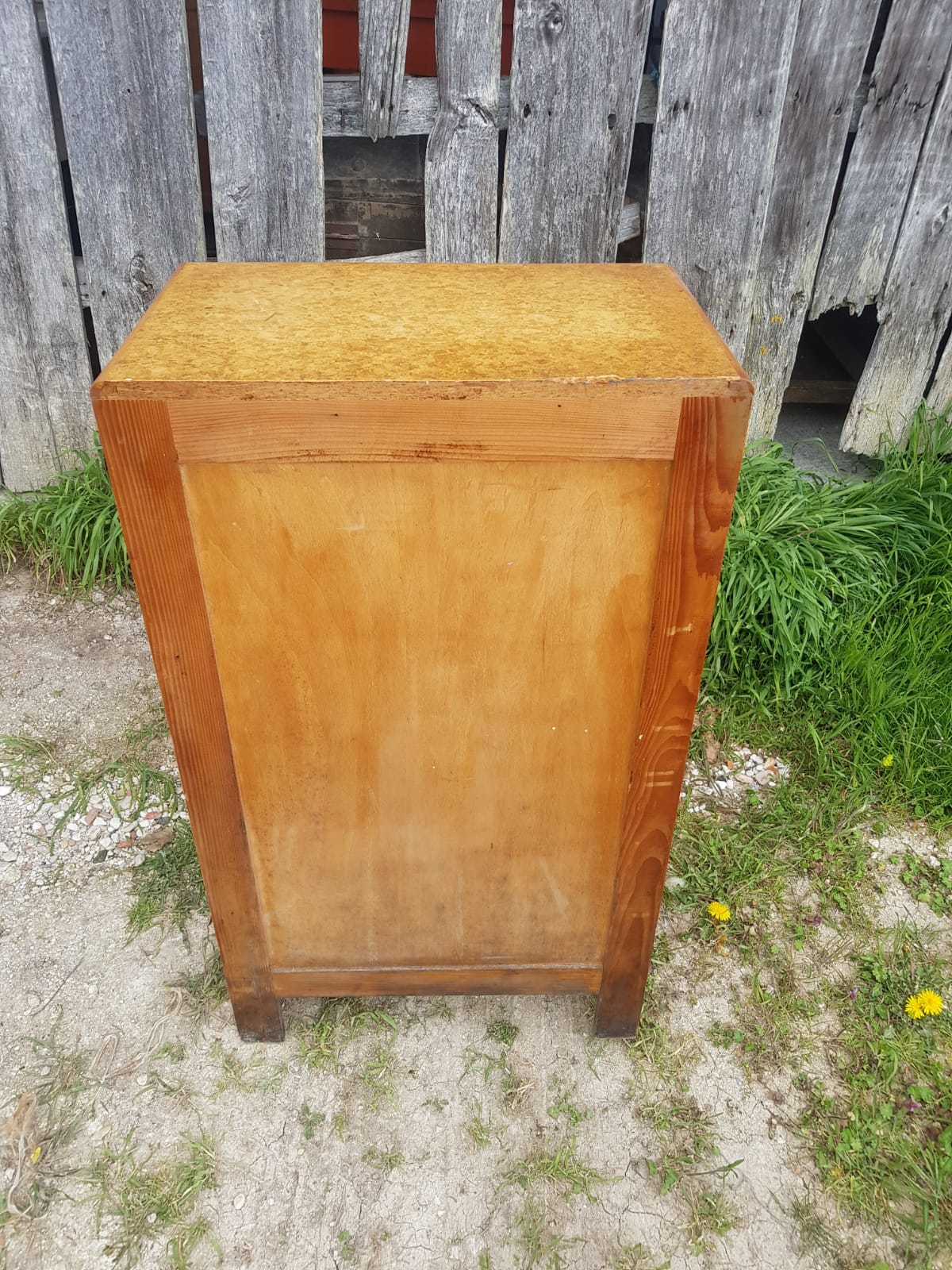 Ancient Commodity 5 Wood Drawers - Vintage 70s Alu Handles