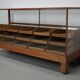 Antique British oak haberdashery cabinet, 1930s