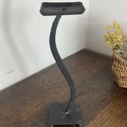 Modernist candlestick in wrought iron