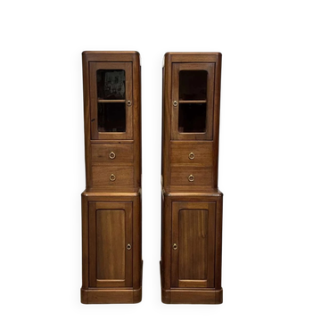 Pair of mahogany cabinets from the early 20th century.
