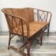 Woven rattan sofa