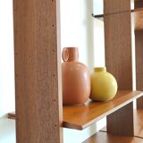 Mid-century vintage library wall shelf