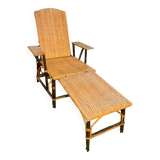 Rattan chaise longue 1920