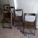 Set 5 folding chairs