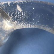 Pukeberg Scandinavian vintage glass candle holder from the 70s