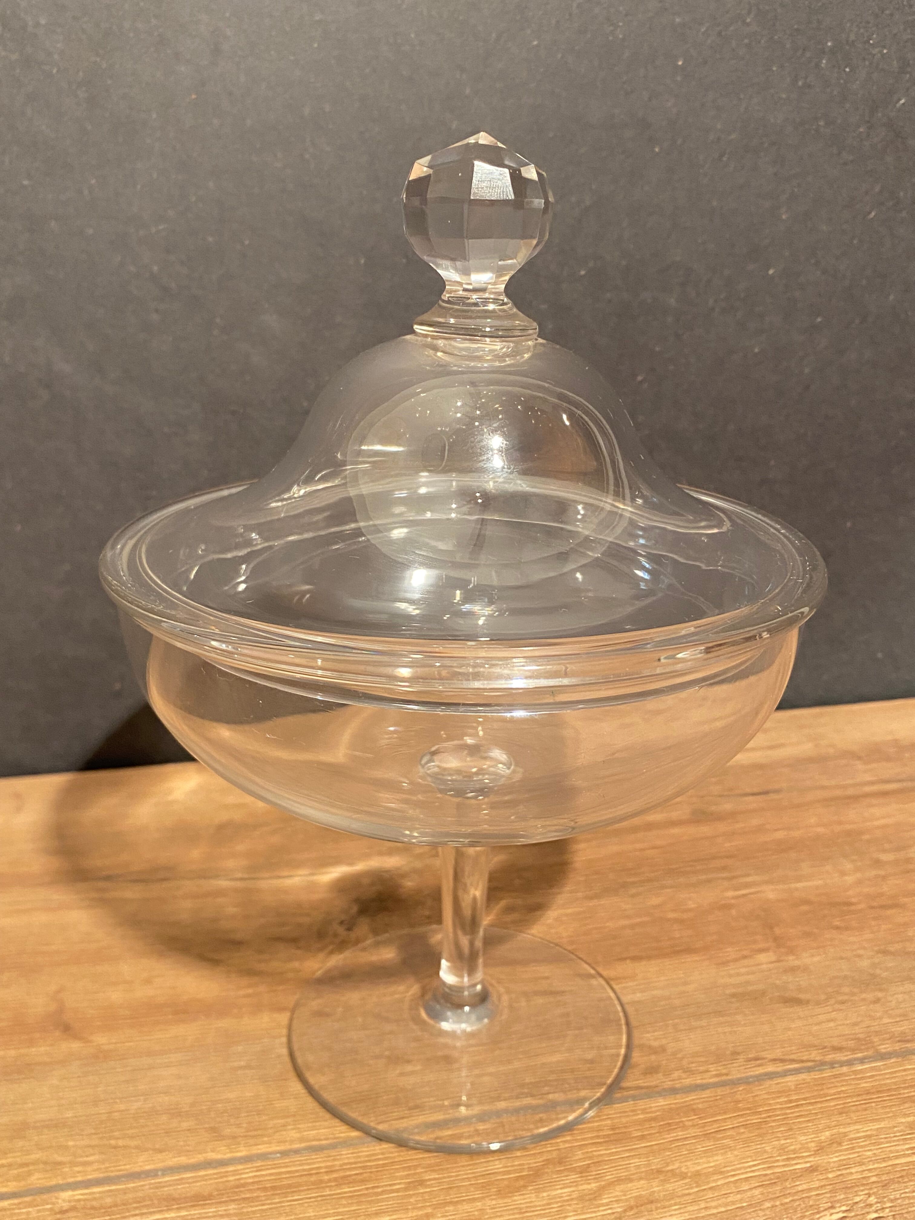 Drageoir on crystal pedestal