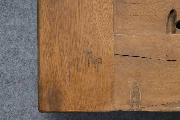 222x90 Rustic Solid Oak Dining Table I Handmade from Reclaimed Oak