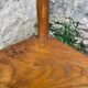 Solid wood corner shelf