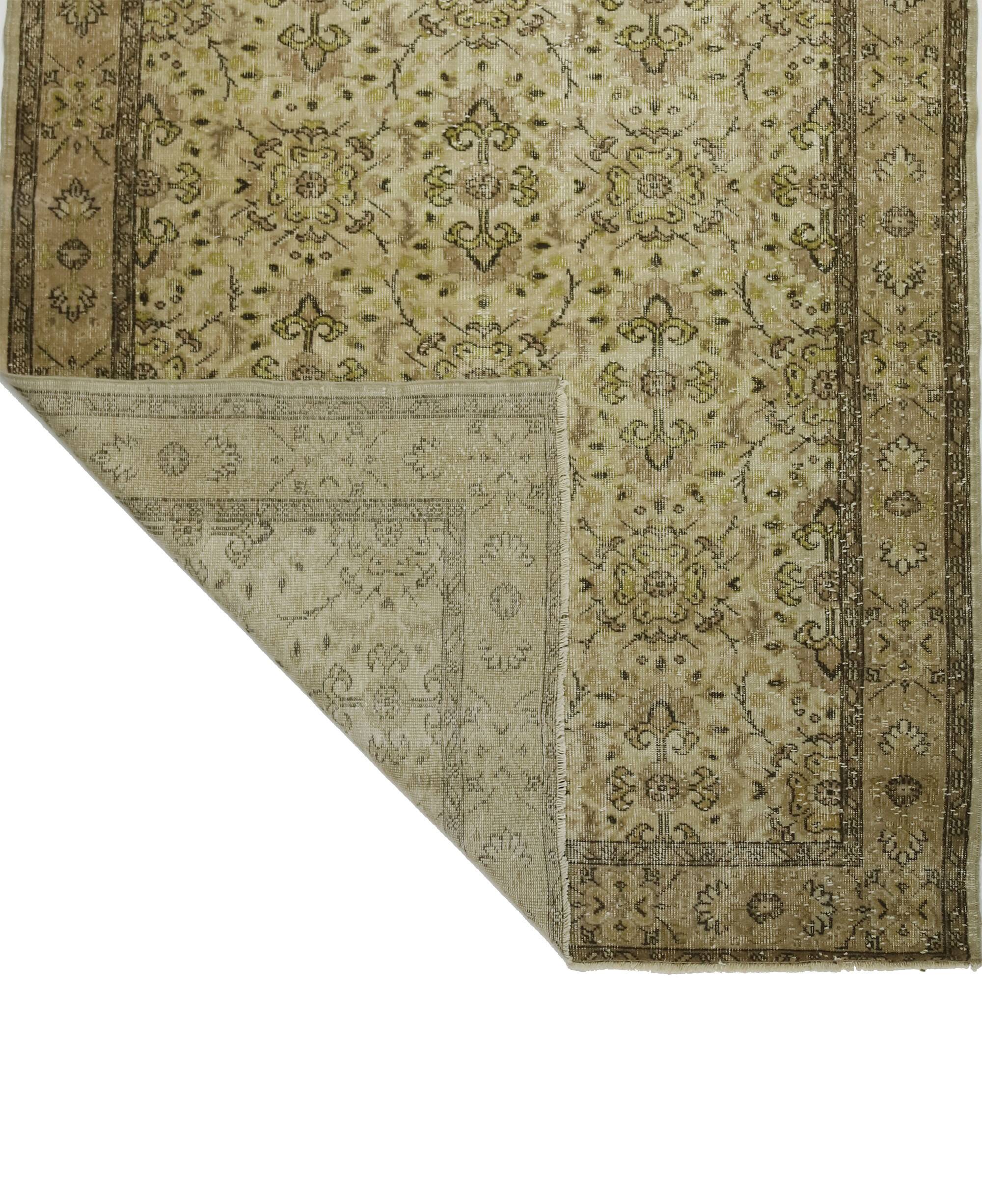 Tapis Vintage Turc – Tons Café & Beige – Motifs Traditionnels  260 × 163 cm