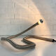 Table lamp snake minimalist flexible tube cobra chromed metal