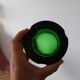 Cendrier en verre vert vintage