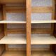Solid oak compass foot cabinet René Gabriel 1945
