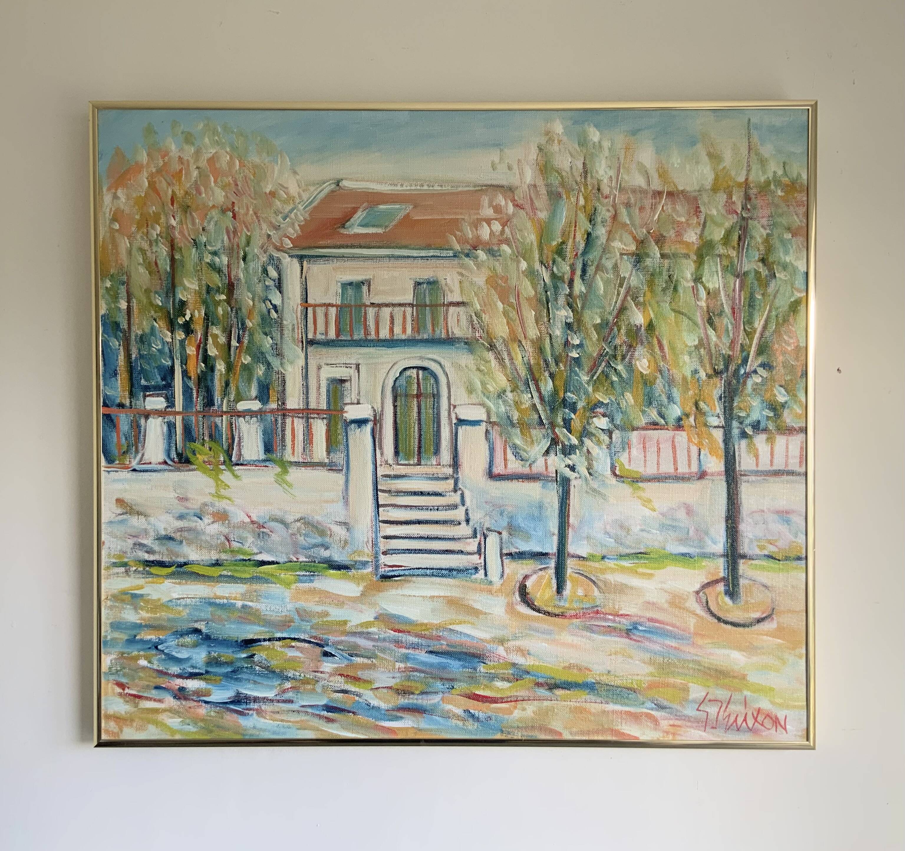 Original Swedish Oil on Canvas, Motif in Italy by Gunnar I. Erixon