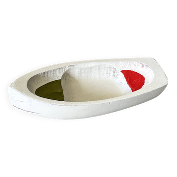 Small wooden boat, antique toy