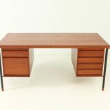 Teak desk by Peter Hvidt and Orla Mølgaard for Søborg, Denmark