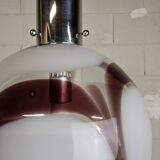 Vintage Italian design glass Carlo Moretti Murano pendant lamp