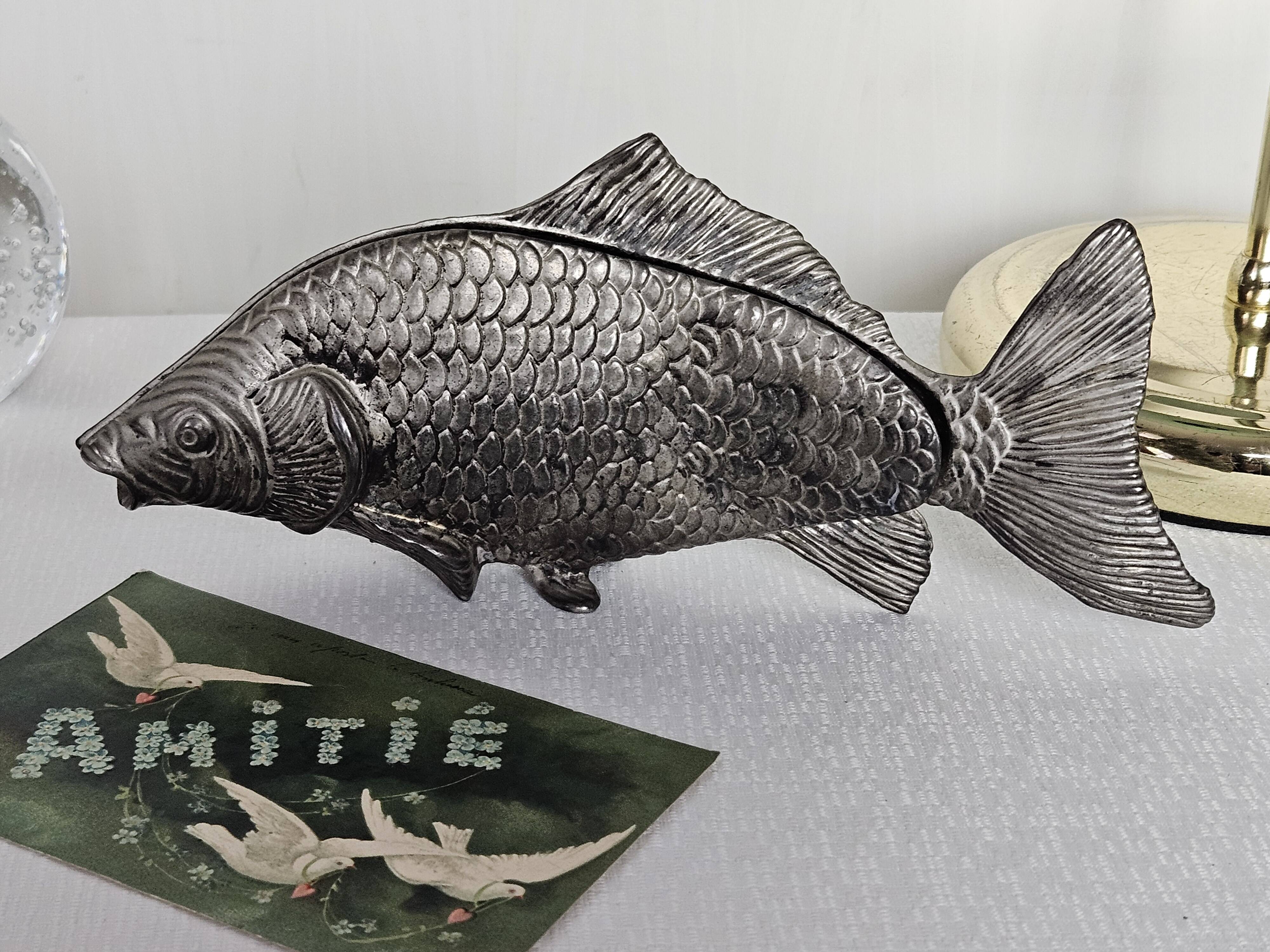 Porte courrier poisson Italie vintage
