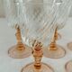 Set of 6 luminarc pink wine glass