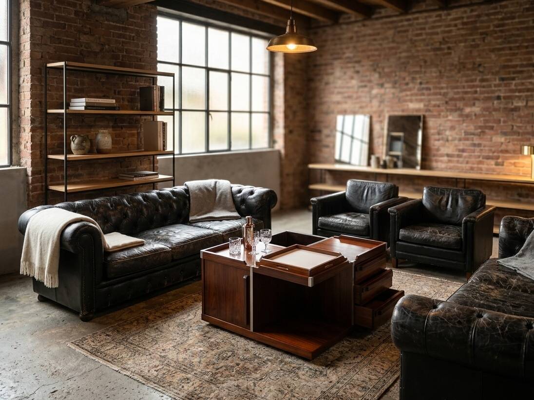 1970s FIARM modular bar cube coffee table