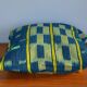 Housse de coussin en tissu baoulé jaune