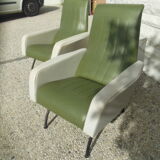 Lot of 2 vintage armchairs