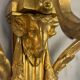 Pair of Louis XVI style wall sconces in gilded bronze, circa 1880.