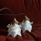 Duo of walking roses glasses Art Deco