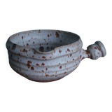 Sauceboat, fondue pot signed Gustave Tiffoche, Saint-Nazaire, 1975