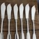 Set of 12 fish forks & 12 knives in silver metal