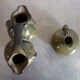 2 vintage glazed ceramic vases, Greece