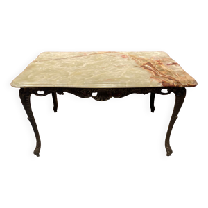 Table basse avec plateau - marbre