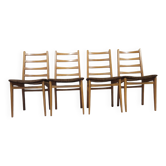 Set of 4 Scandinavian chairs from the 1960s