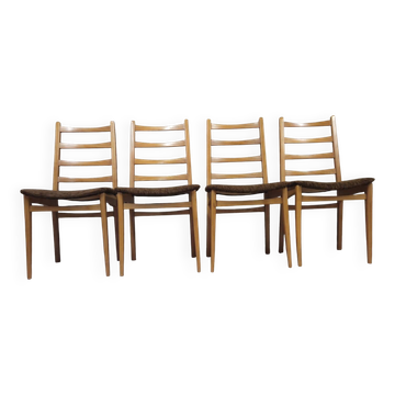 Set of 4 Scandinavian chairs from the 1960s