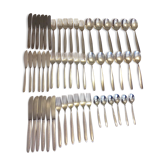 Menagere of 54 pieces in silver metal