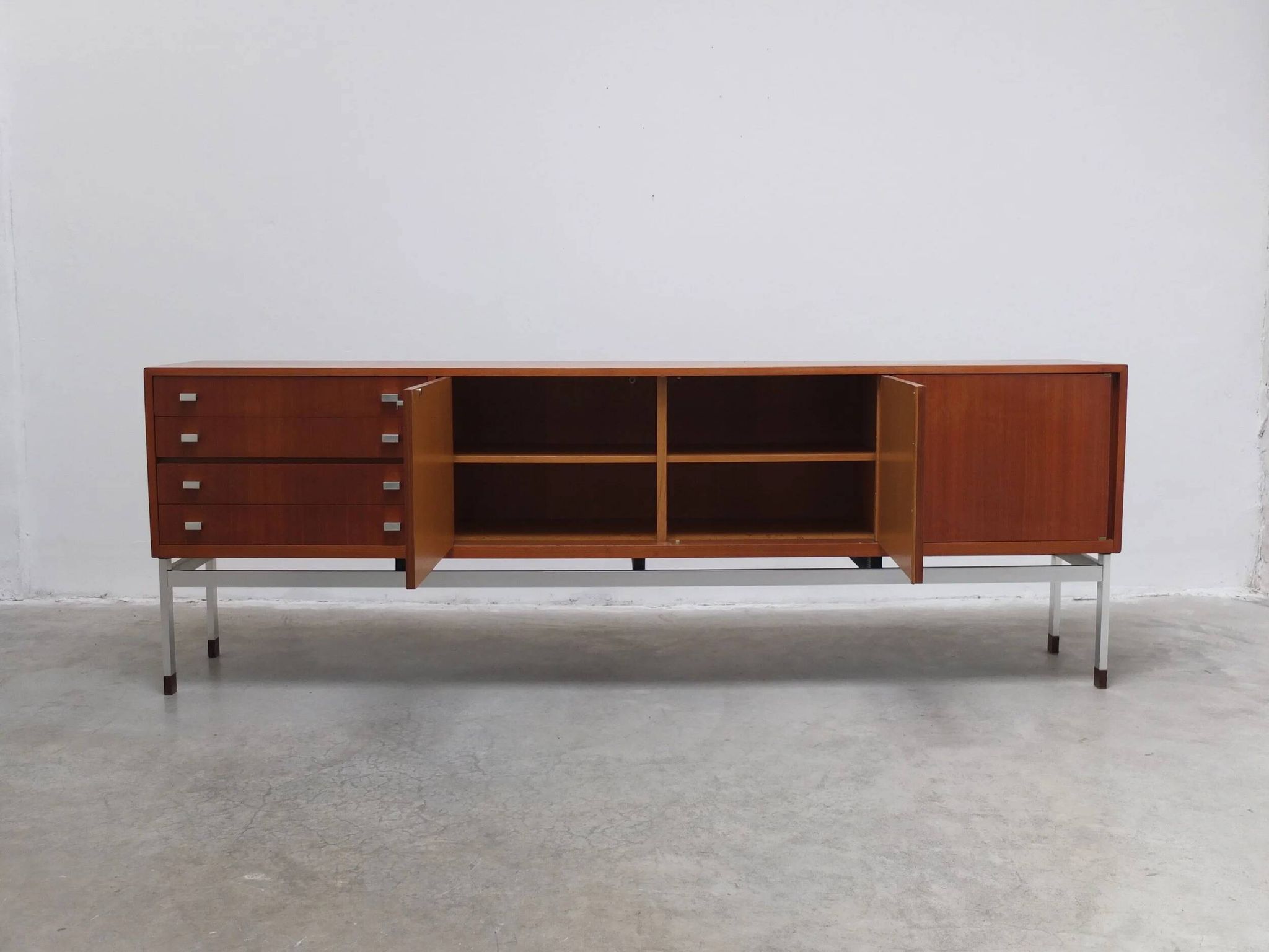 Large modernist sideboard by Werner Wölfers for V-Form, 1960s