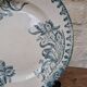 Old ceramic plate Terre de Fer Ste Amandinoise model Iris