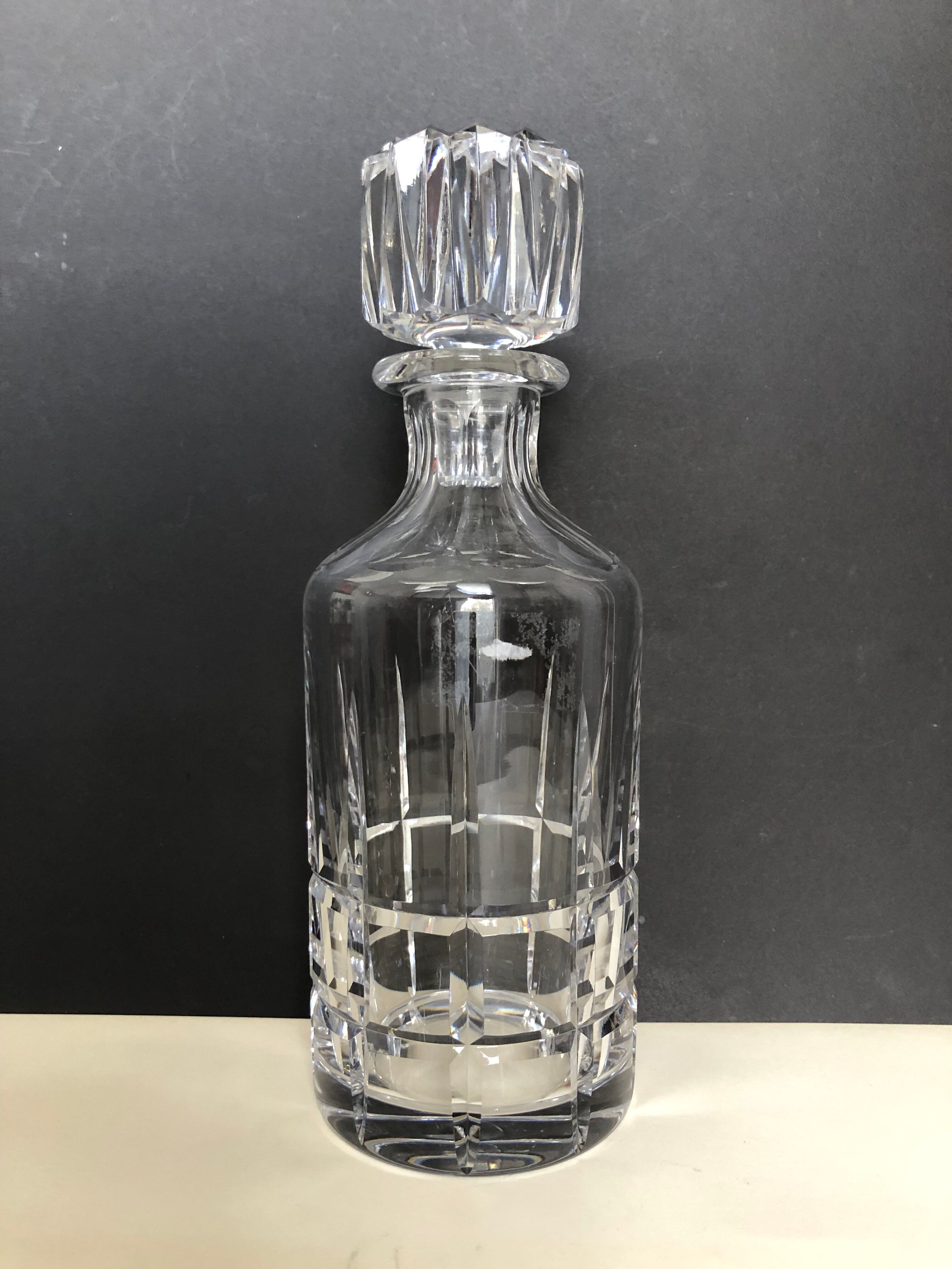 Cut crystal whiskey service