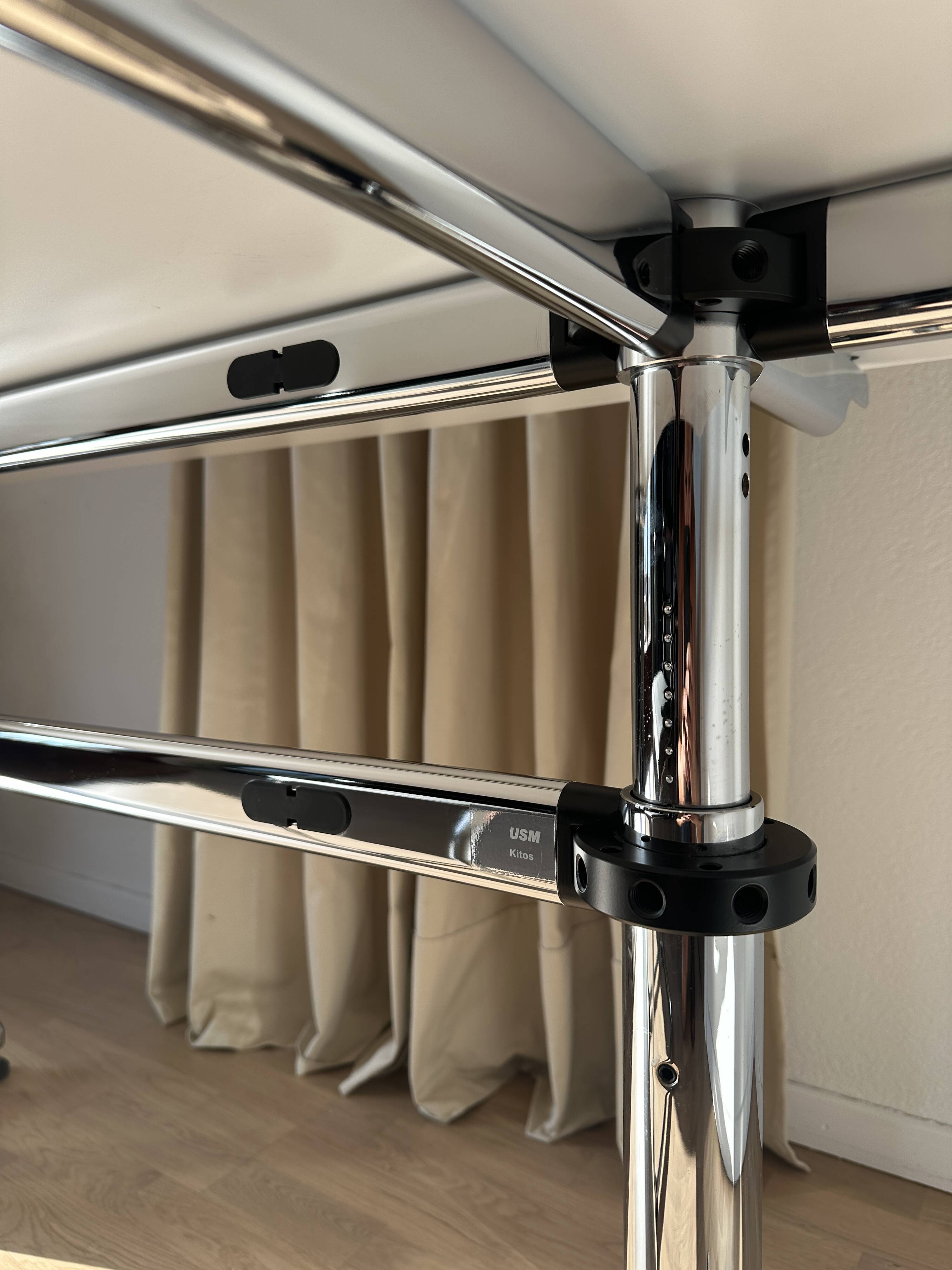 KITOS USM Haller desk in natural varnished beech veneer