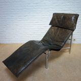 Swedish Leather Skye Lounge Chair by Tord Björklund for Ikea, 1970s